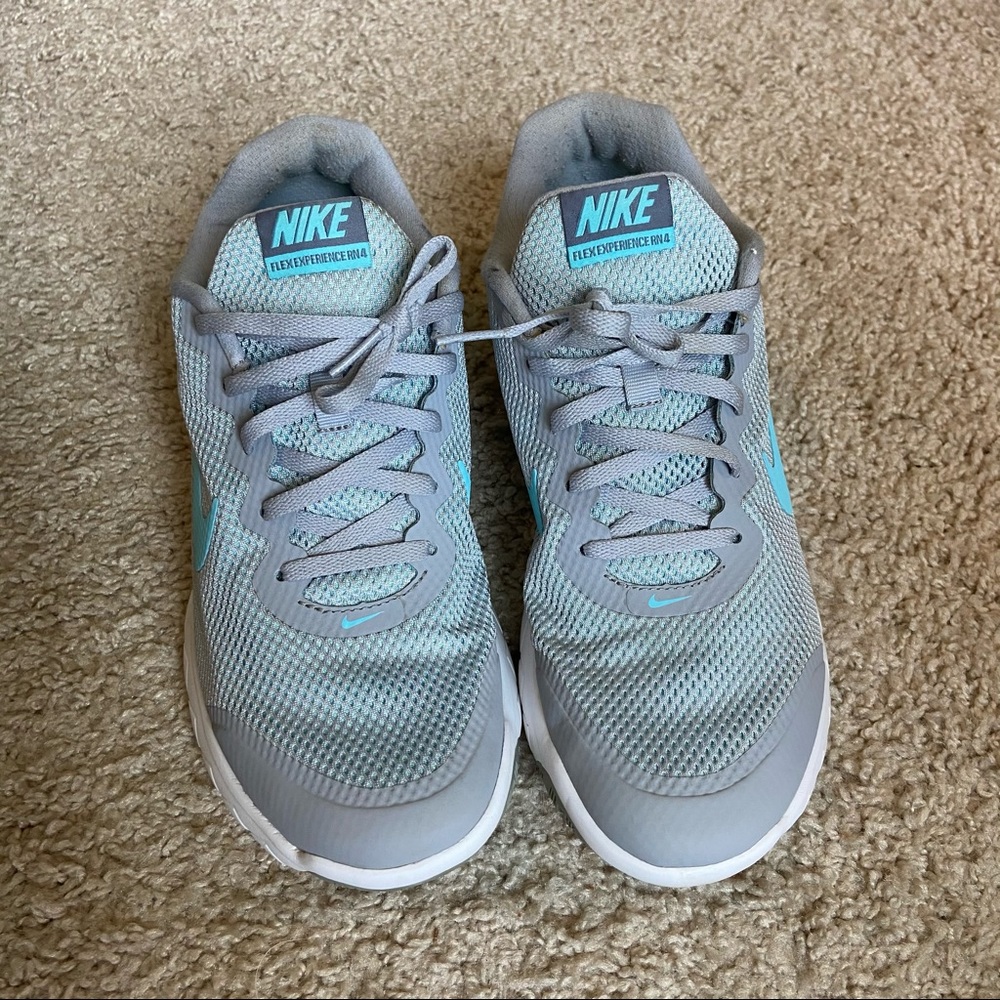 Nike Flex Experience RN 4 Gray Blue Size 10